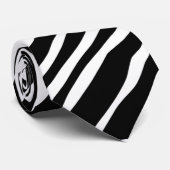 ゼブラの皮膚パターン ネクタイ (ロール)