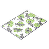 ゼブラの継ぎ目のない白い模様。イラストレーション ノートブック (左側)