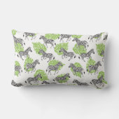 ゼブラの継ぎ目のない白い模様。イラストレーション ランバークッション (裏面)