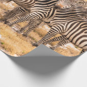 ゼブラの群れ ラッピングペーパー (角)