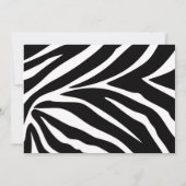 ゼブラの誕生日パーティー招待状 招待状 (裏面)