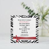 ゼブラの誕生日パーティー 招待状 (スタンド正面)