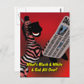 ゼブラの謎 ポストカード (正面/裏面)