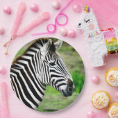 ゼブラの輪郭 ペーパープレート (パーティー)