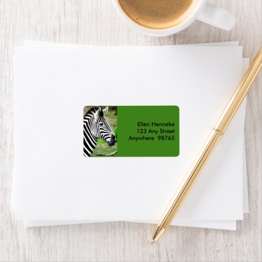 ゼブラの輪郭 ラベル (インサイチュ)