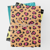 ゼブラはっきりしたとヒョウのプリントパターン ラッピングペーパーシート (インサイチュ)