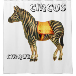 ゼブラを行うヴィンテージ回路 シャワーカーテン