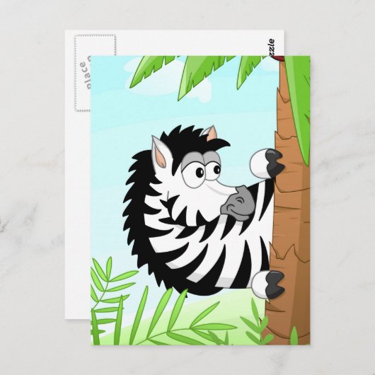 ゼブラを隠す ポストカード (正面/裏面)