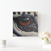 ゼブラアイウォールクロック スクエア壁時計 (ホーム)