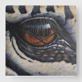 ゼブラアイウォールクロック スクエア壁時計