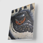 ゼブラアイウォールクロック スクエア壁時計 (傾斜)