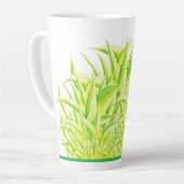 ゼブラアイリスオンザラージラテマグカップ カフェラテマグ (左アングル)