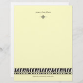 ゼブラアクセント レターヘッド (正面/裏面)