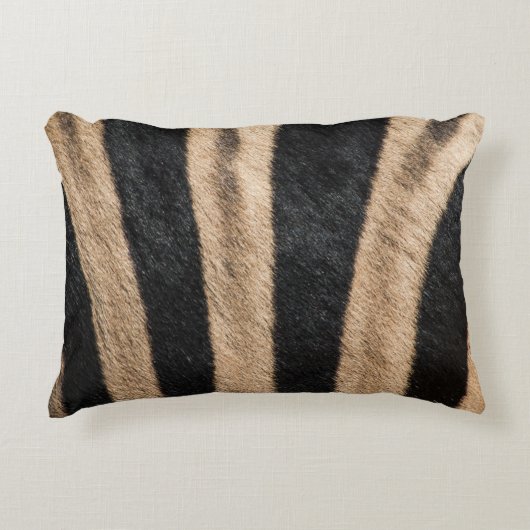 ゼブラアニマルプリントストライプ アクセントクッション (正面)