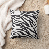 ゼブラアニマルプリント装飾用クッション クッション (ブランケット)