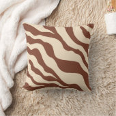 ゼブラアニマルプリント装飾用クッション クッション (ブランケット)