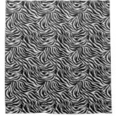 ゼブラアニマルプリント シャワーカーテン (正面)