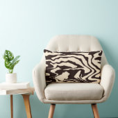 ゼブラアニマルプリント ランバークッション (椅子)