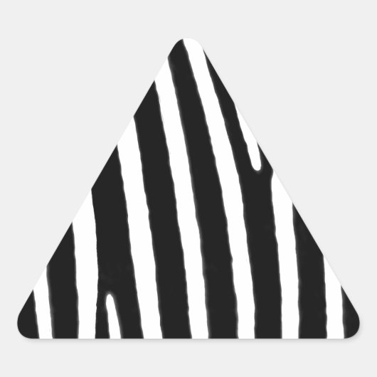 ゼブラアニマルプリント 三角形シール (正面)