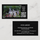 ゼブラアロエワイルドライフフォトカスタム 名刺 (正面/裏面)