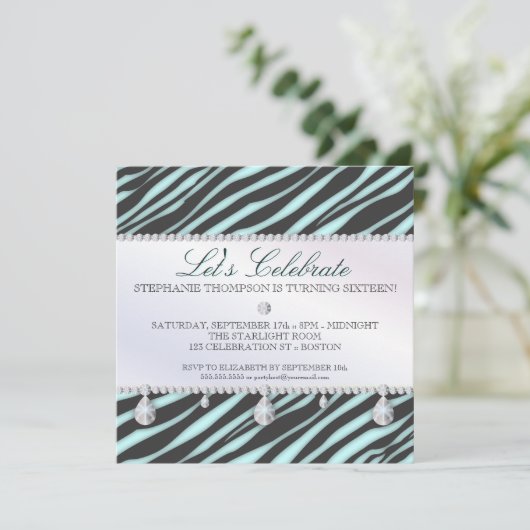 ゼブラアンドダイヤモンドスイート16エレガンス 招待状 (スタンド正面)