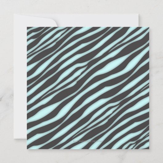 ゼブラアンドダイヤモンドスイート16エレガンス 招待状 (裏面)