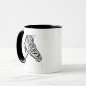 ゼブラアートコーヒーマグエレガント- マグカップ (正面左)