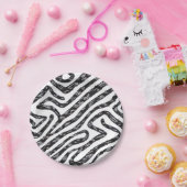 ゼブラインスパイアパーティープレート ペーパープレート (パーティー)