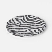 ゼブラインスパイアパーティープレート ペーパープレート (アングル)