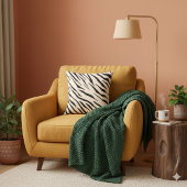 ゼブラインスパイアブラック&ベージュ装飾用クッション クッション