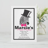 ゼブライントップハット招待状 招待状 (スタンド正面)