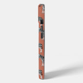 ゼブラエキゾチック動物模様テラコッタモノグラム Case-Mate iPhoneケース (裏面 / 左)
