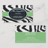 ゼブラエレガントパターン 名刺 (正面/裏面)