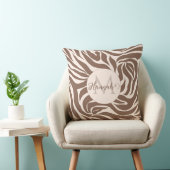 ゼブラエレガントモカ模様 クッション (椅子)