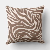 ゼブラエレガントモカ模様 クッション (裏面)