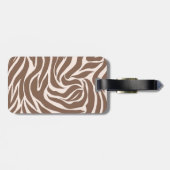 ゼブラエレガントモカ模様 ラゲッジタグ (裏面横)