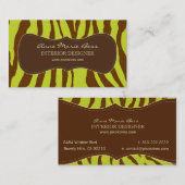 ゼブラオリーブチョコレートの名刺 名刺 (正面/裏面)