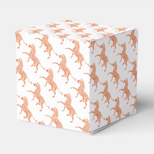 ゼブラオレンジとホワイトシルエット フェイバーボックス (裏面サイド)