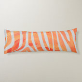 ゼブラオレンジとホワイトシルエット ボディピロー (裏面)