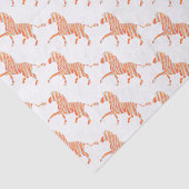 ゼブラオレンジとホワイトシルエット 薄葉紙 (詳細)