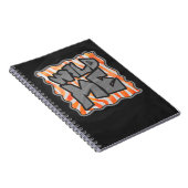 ゼブラオレンジとホワイトワイルドミー ノートブック (右側)