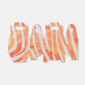 ゼブラオレンジアンドホワイトプリント フェイバーボックス (折り畳みなし)