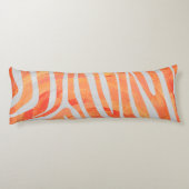 ゼブラオレンジアンドホワイトプリント ボディピロー (裏面)