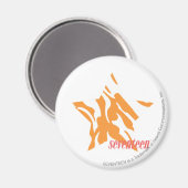 ゼブラオレンジ3 マグネット (正面/裏面)