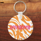 ゼブラオレンジ キーホルダー (正面)