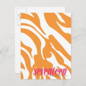 ゼブラオレンジ ポストカード (正面/裏面)