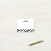 ゼブラカッコいいプリント ポストイット (デスク上)