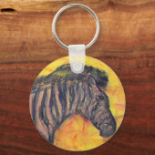 ゼブラカッコいいー キーホルダー (正面)