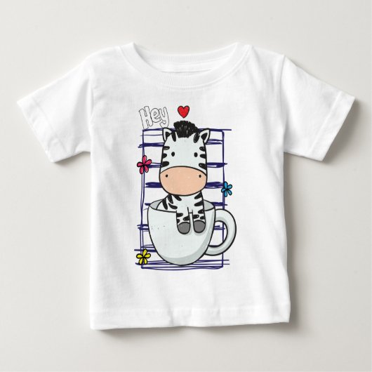 ゼブラカップベビー ベビーTシャツ (正面)