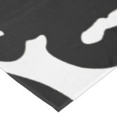 ゼブラカモフラージュ黒と白のパタ芸術的ーン テーブルクロス (アングル)